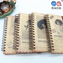 High Quality Full Color Printing Coil Notebooks with Elastic Band